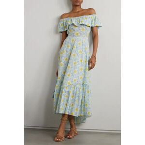 Rixo 'Mauve' Midi Dress Size 4